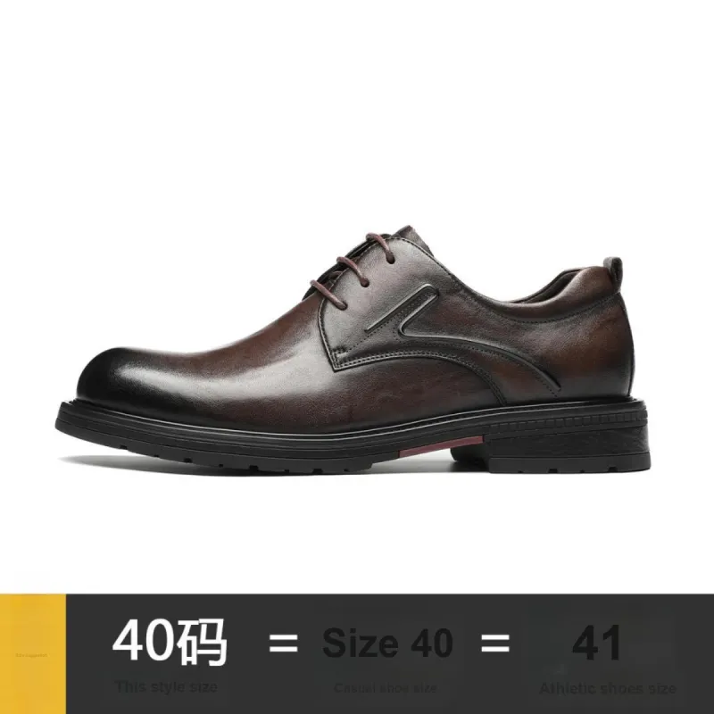15 MINS Dress Shoes Men Low Top Black/Brown-16