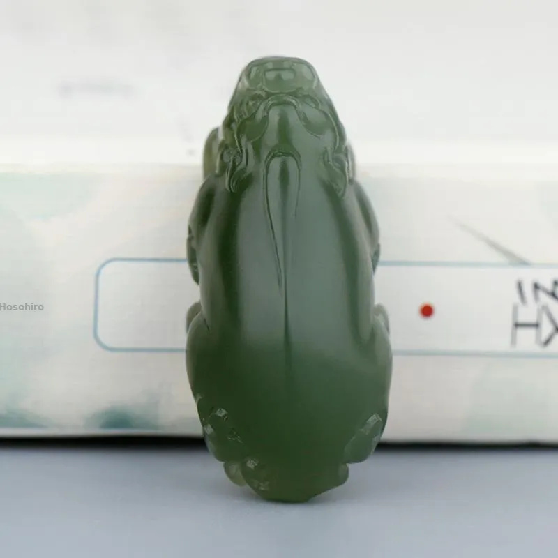 Treasure Pendants Green Jade Unisex-4