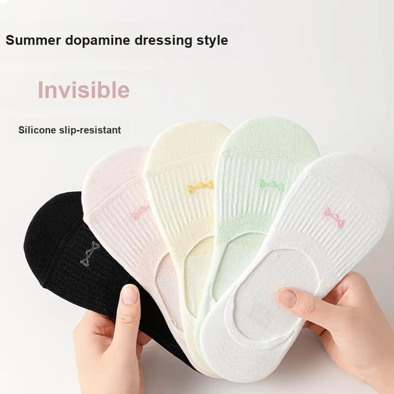 MIIOW Cool One Summer Series No Show Socks Women's 5 Pack-21