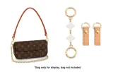 White Four-Leaf Clover Extender Chain 12cm+Abrasion-Resistant Buckle 1 Pair