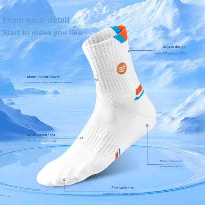 ZEROIN Mid Calf Socks Men's 3 Pack-19