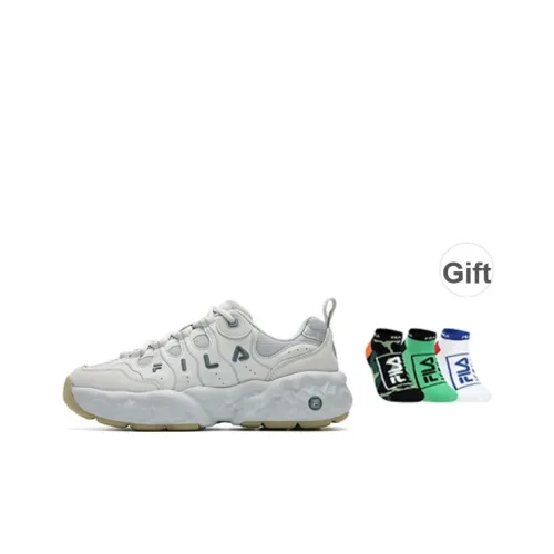 FILA MUFFIN Амортизация Устойчивый к истиранию Легкий Низкий Топ Повседневная обувь Мужская Фиолетовый Фиолетово-серый