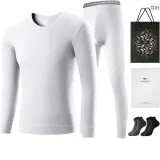 Modal Cotton Set (White) Antibacterial & Antirust/Includes 2 Pairs of Cotton Socks+Shopping Bag