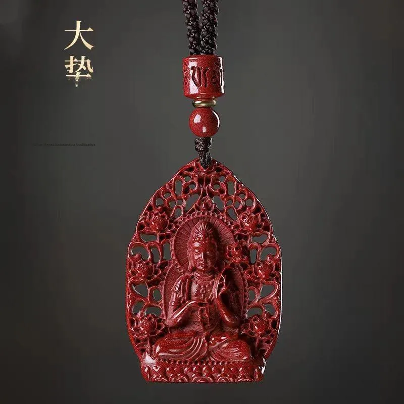 Lingxiang Yurun Cinnabar Necklaces Unisex-23