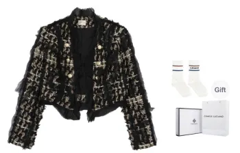 Charlie Luciano Coat Women's Black Gold