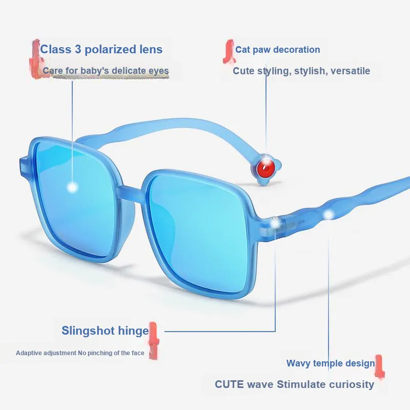 Sagawa TR90 Square Sunglasses Unisex-2