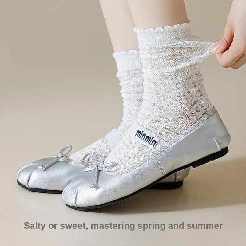 MIIOW Mid Calf Socks Women's 5 Pack-12
