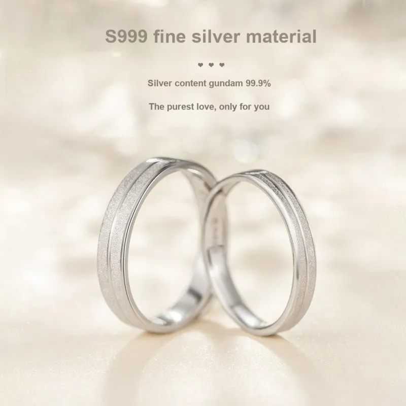 DAWO 999 Fine Silver Rings Unisex-1
