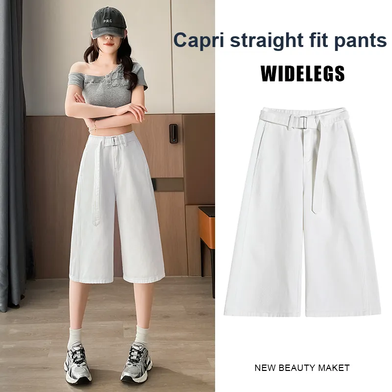 FAWENXIANGZI Jeans Women's White-3