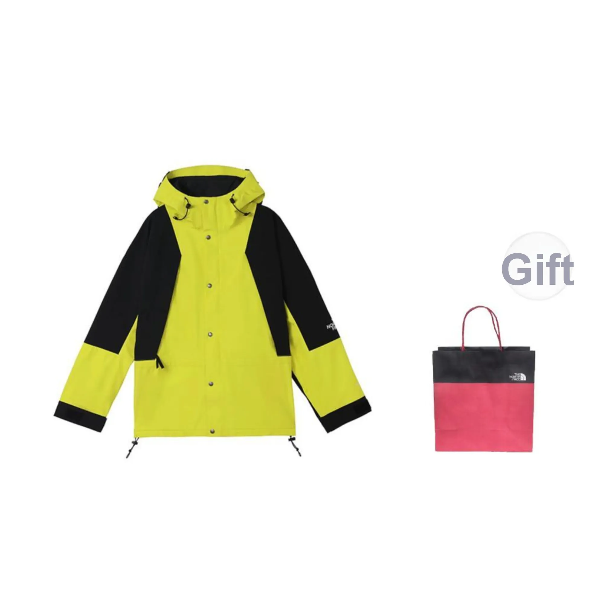 THE NORTH FACE 1994 Collection Waterproof And Windproof Windbreaker Jacket Unisex Yellow Green