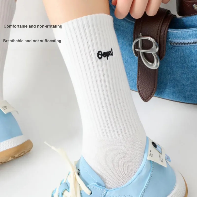 PLAN IN Mid Calf Socks Unisex 5 Pack-4