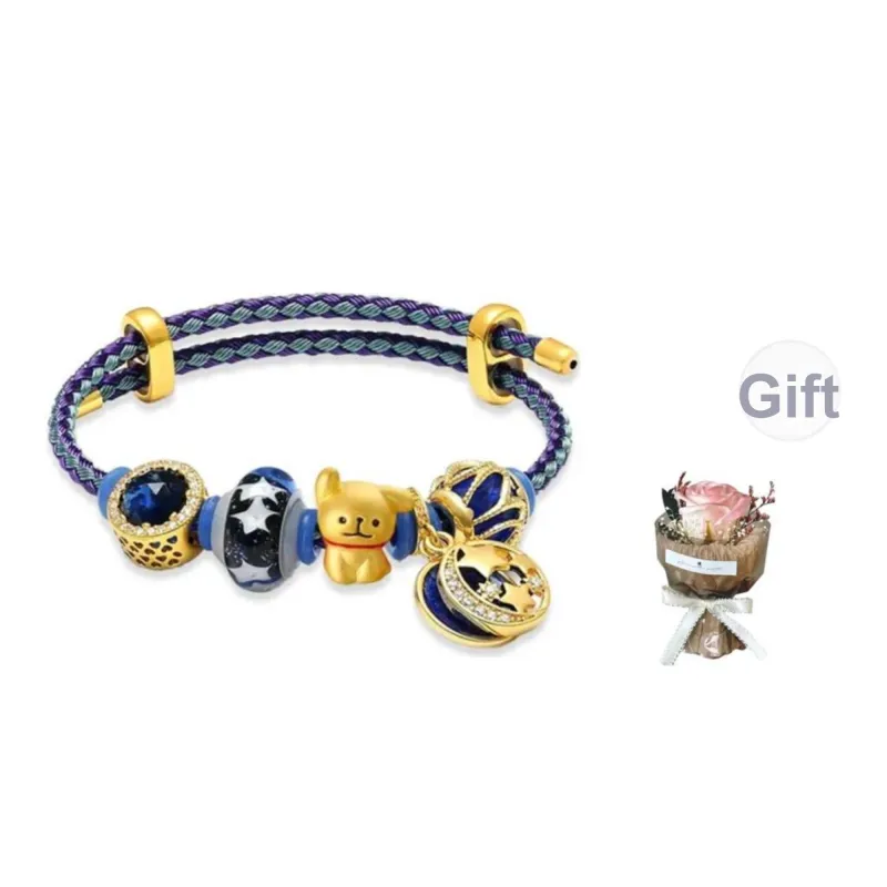 Bailijin Gold Bracelet Unisex-4