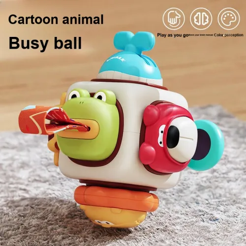 Babytry Монтессори Раннее Образование Карман Портативный Busy Шар Игрушки