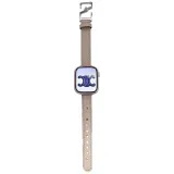 Apple-4 Colors Leather Strap-Khaki