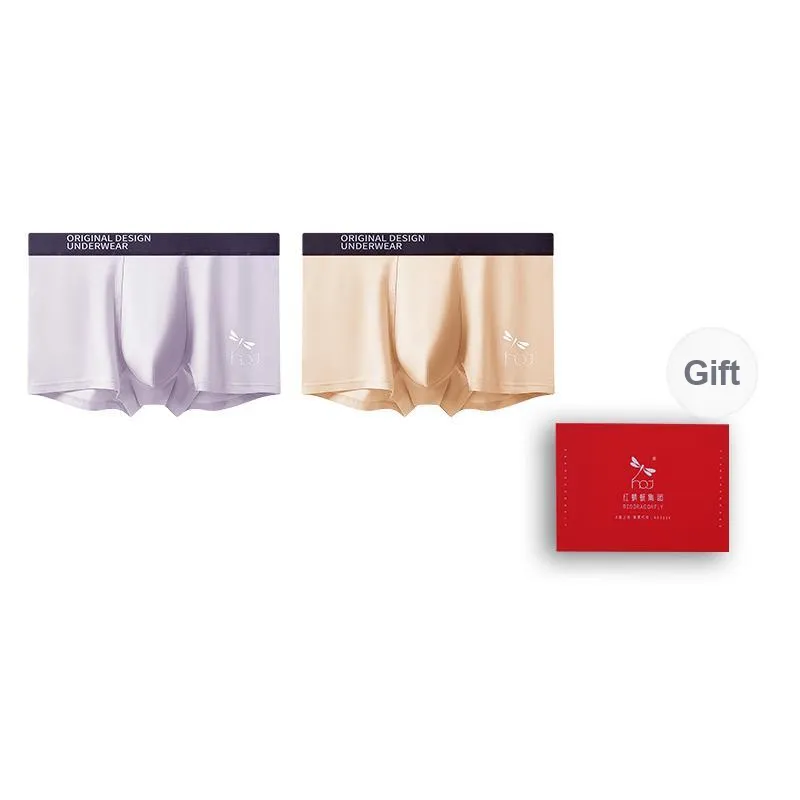 RED DRAGONFLY 50S 100% Cotton Underpants Men's 2 Boxes Of Gift Sets-12