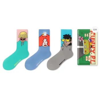 PL Mid Calf Socks Unisex Shopping Bag 3 Pack