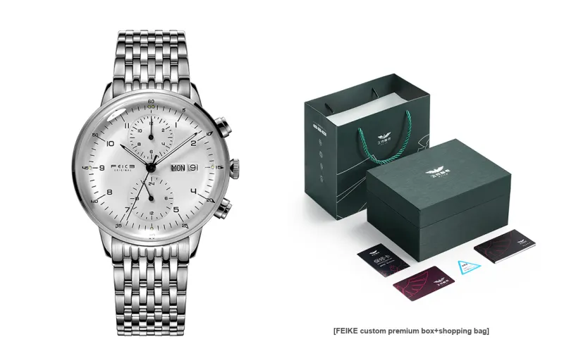 FEIKE Dream Arc Collection Automatic Mechanical Movement Watch Men's Watches White Dial FM121-3