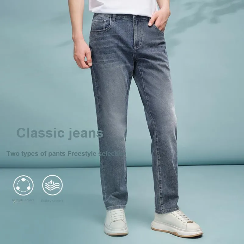 HLA Heart Of China Series Micro Stretch Washable Jeans Men's-2