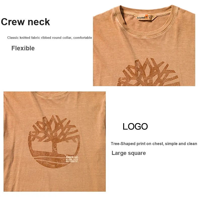 Timberland T Shirts Men Wheat-2
