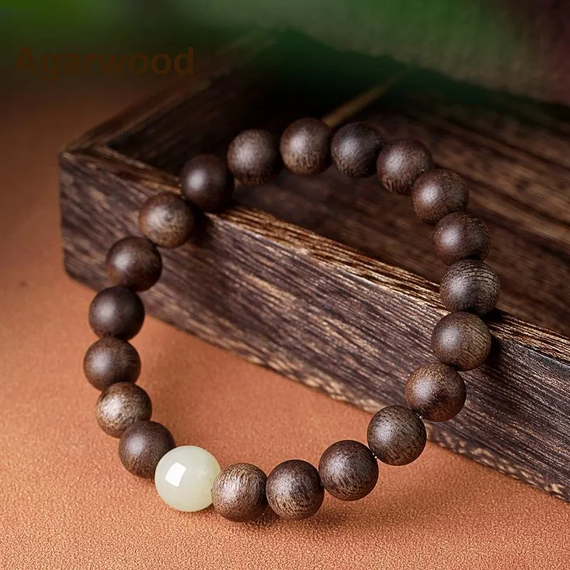 Royal Heaven's Choice Agarwood Beaded Bracelet For Women's Women's-3