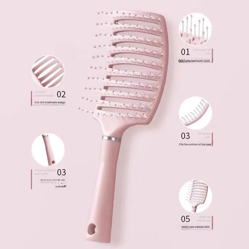 Gentle Welcome Volume Hair, Large Curve Rib Comb Air Cushion Comb Create A High Crown-2