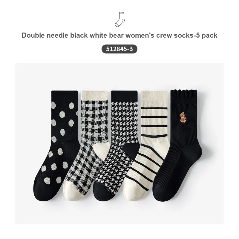 Caramella Mid Calf Socks Women's 5 Pack-9