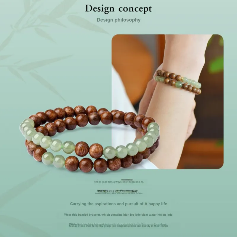 LAOMIAO Hetian Jade Bracelets Green Jade Women's-1