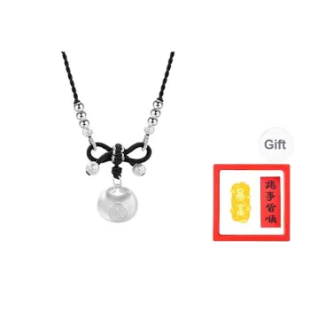 Chongqing Gold Store S999 Fine Silver Necklaces Women's