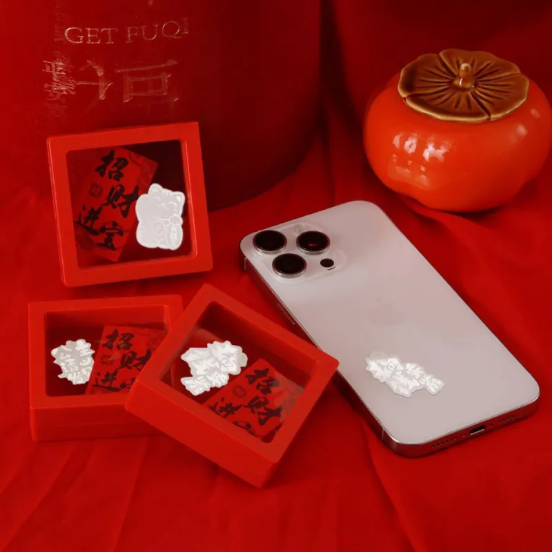 ZANC Sterling Silver Cell Phone Sticker Unisex-7
