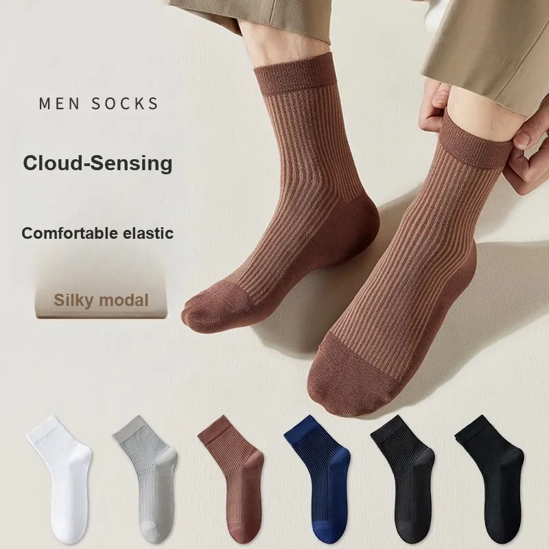 Lan Miao Mid Calf Socks Men's 5 Pack-3