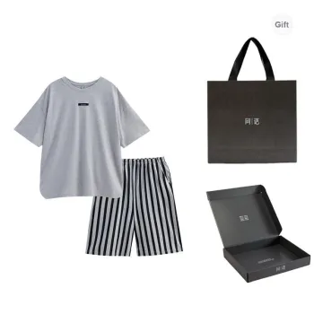 Same Language Pajama Gift Box Men's Moon Gray