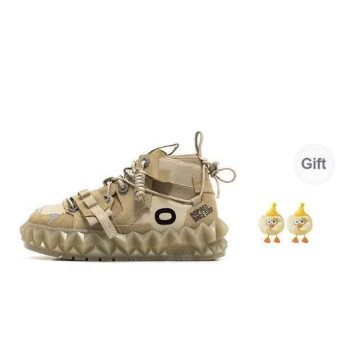 OETZI Ice Man Oz Thermal Abrasion Resistant Height Increasing High Top Casual Skateboard Shoes Unisex Beige