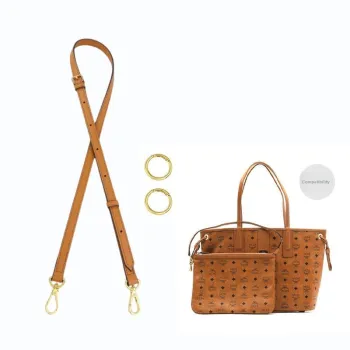 YUESIHUI Top Grain Cow Leather Bag Shoulder Strap Women's Brown/White/Black/Pink