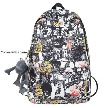 NOMK Nylon Backpack Regular Women's Black/Pink/Haze Blue