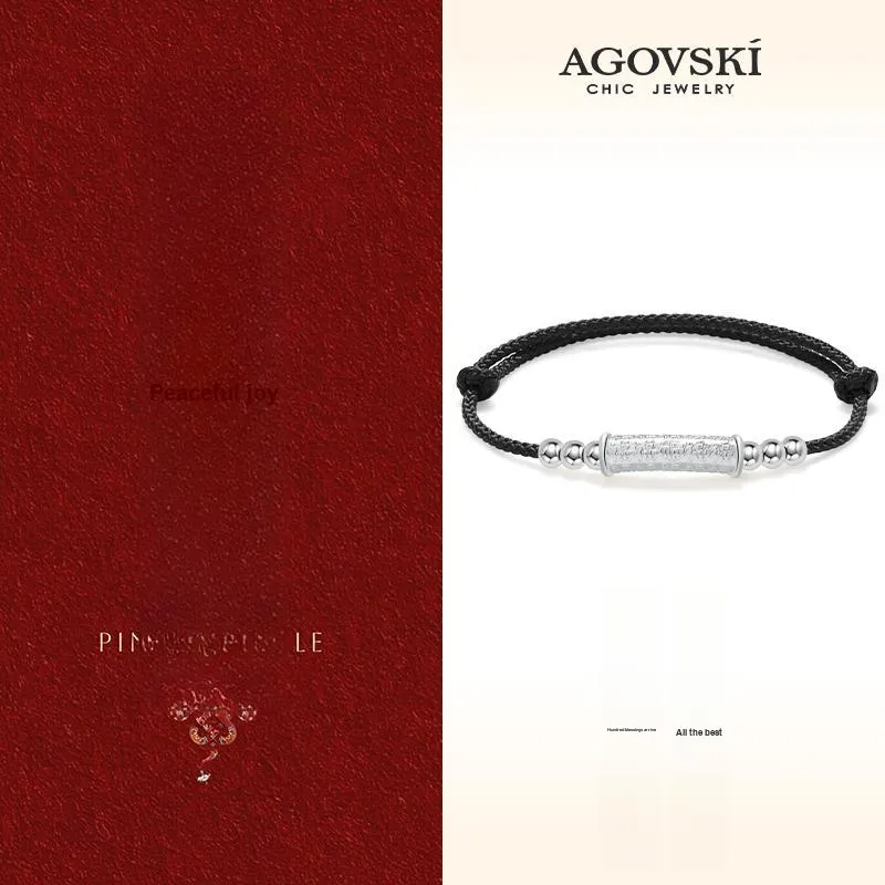 AGOVSKI S999 Fine Silver Bracelets Unisex-7