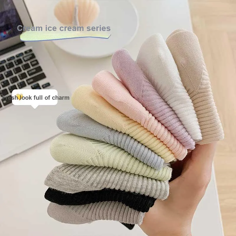 SOIE Mid Calf Socks Women's Combo Set-9