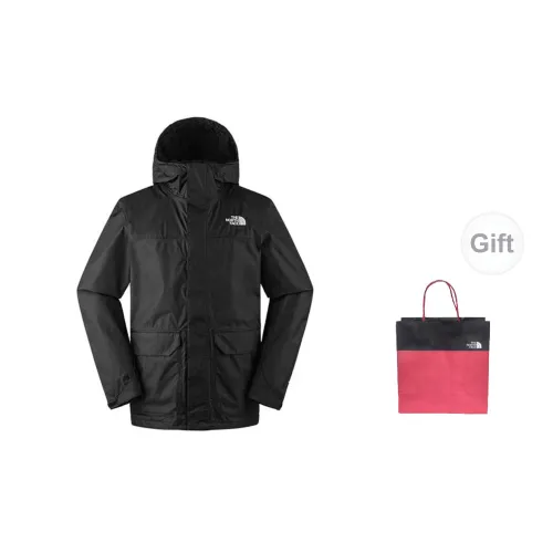 THE NORTH FACE City Outdoor Collection Windbreaker Jackets Men Black Gift Bag