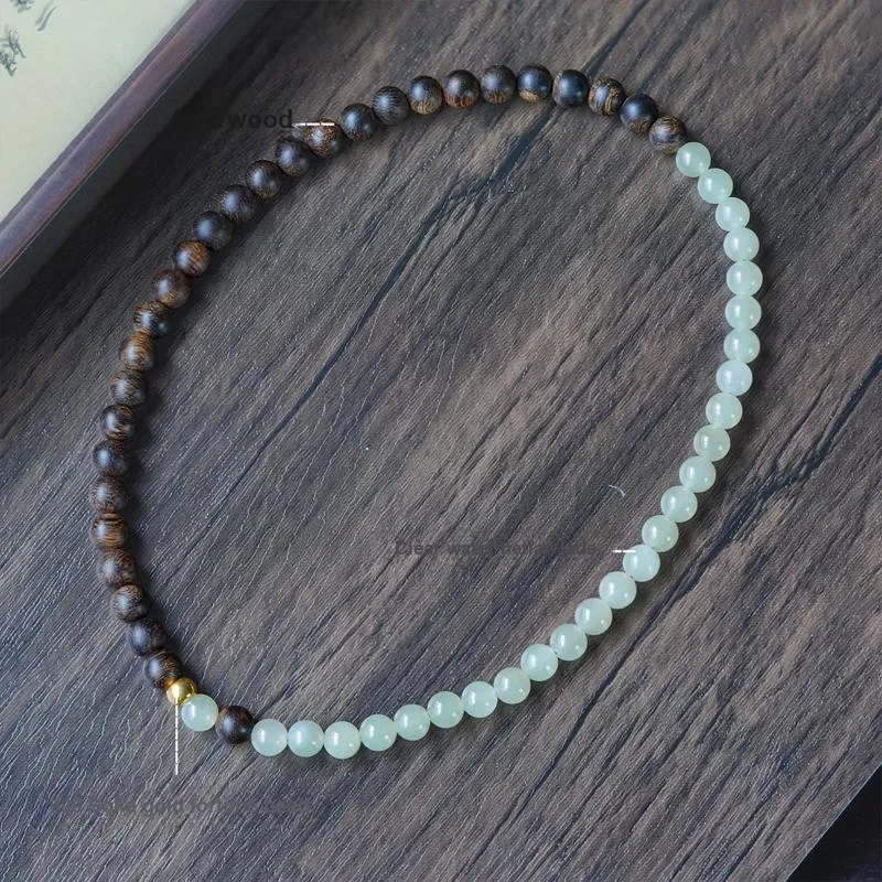 FANGYUANXIAOFU Fragrance Enhancer, Agarwood Bracelets Women's-5