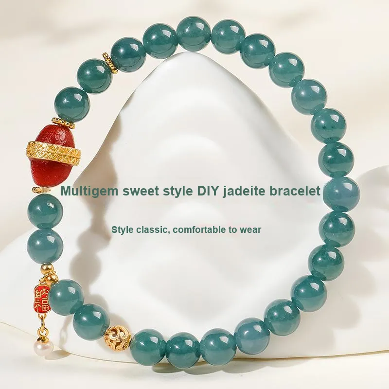 With The Heart Of The Jade Ice Glutinous Bracelets Women's-25