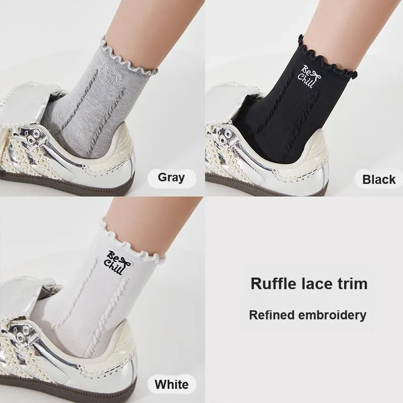 JIAZINI Mid Calf Socks Women's Combo Set-8