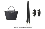Black Gold Buckle Cow Leather Shoulder Strap 95cm[No Perforated Set]