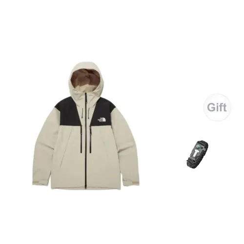 THE NORTH FACE Windbreaker Jackets Unisex Light Beige+Free Gift