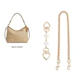 Gold-Tone White Four-Leaf Clover 2-Piece Set[15cm+47cm]