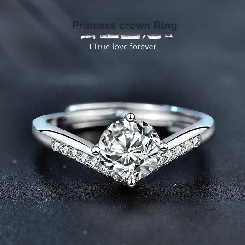 WUMZK 925 Sterling Silver Rings Women's-1