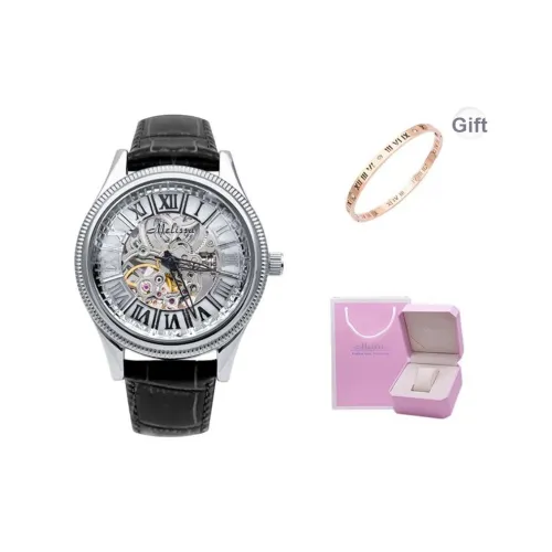 Melissa Механические часы Женские часы с циферблатом в виде скелета