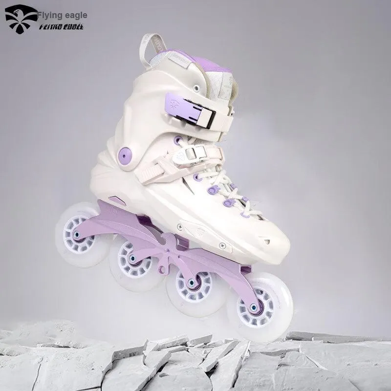 FLYING EAGLE Inline Skates PU PP Outdoor Unisex White Purple-2