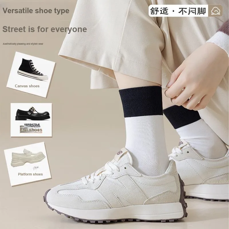 Master Mid Calf Socks Women's Shopping Bag 5 Pack-24