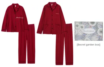 Kerener Pajama Set Fall Unisex Red