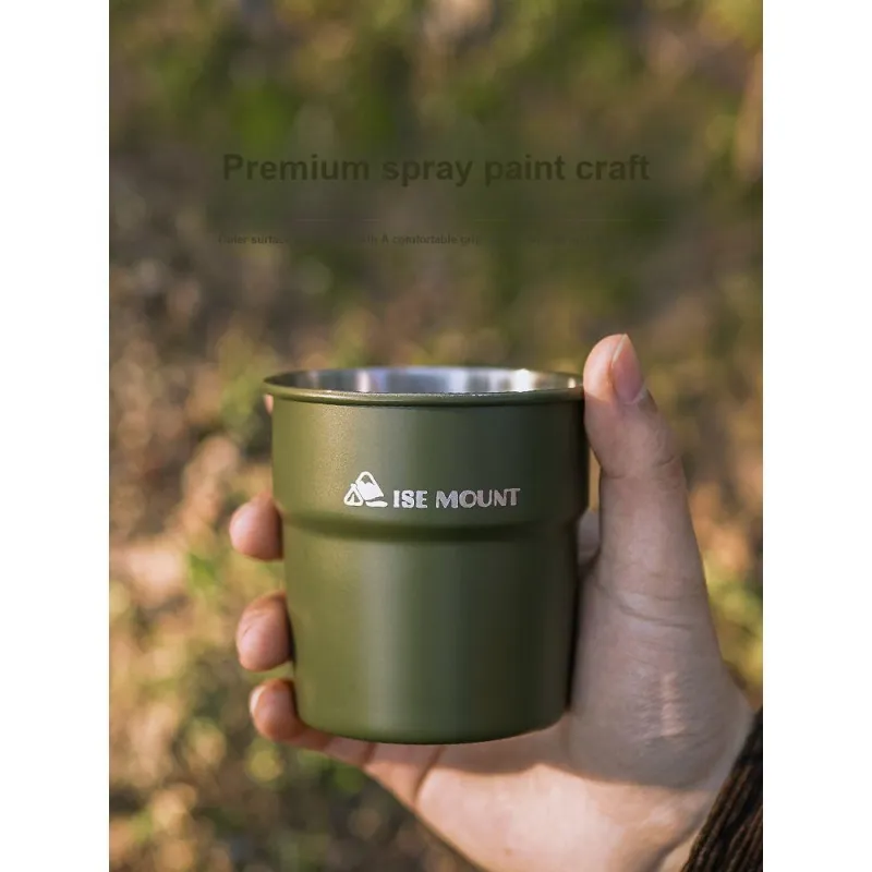 MUXING Outdoor Water Equipment Water Container 0.3L Camping 304 Stainless Steel-7