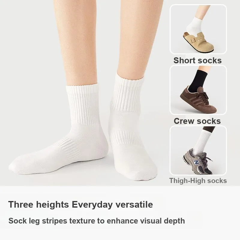 B&C.Room Knee High Socks Spring Summer Unisex 5 Pack Combo Set-20